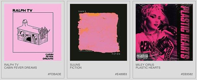 2. Album Colors of the Year