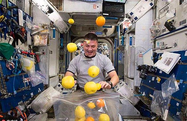 22. İlk kez 2015 yılında astronotlar uzayda yetişmiş bir besini yediler.