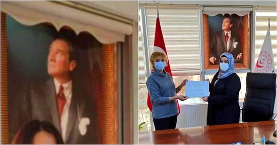 "Hiçbir Art Niyetim Yok": Makam Odasındaki Atatürk Portresinde Stor Perde Bulunan Ülkü Uslu Gündemde