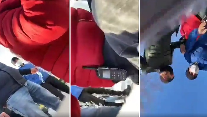 Çin'in Ankara Büyükelçiliği Önünde Nöbet Tutan Doğu Türkistanlı Kamp Mağduru Yakınlarına Polisten Müdahale