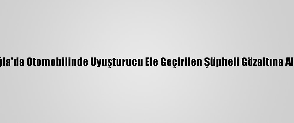 Muğla'da Otomobilinde Uyuşturucu Ele Geçirilen Şüpheli Gözaltına Alındı