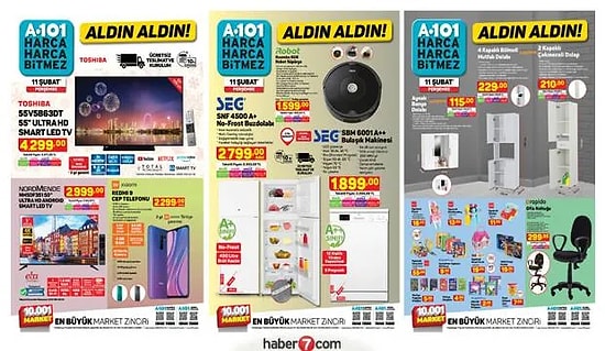 A101 Aktüel Ürünler Kataloğu!  11 Şubat'ta A101'de Hangi Ürünler İndirimde?