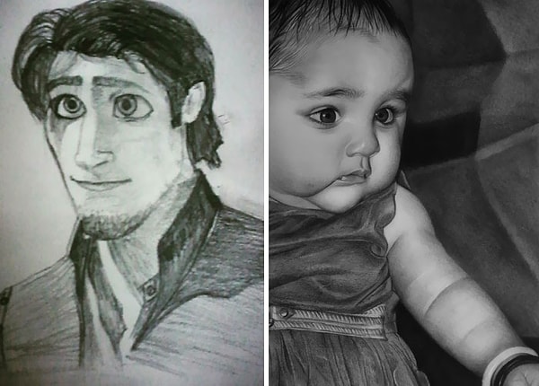 15. Сравнение 2015 и 2020 годов. Прогресс в пути к карандашным наброскам