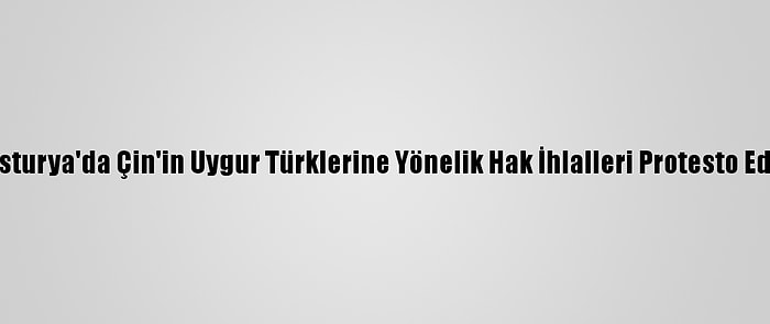 Avusturya'da Çin'in Uygur Türklerine Yönelik Hak İhlalleri Protesto Edildi