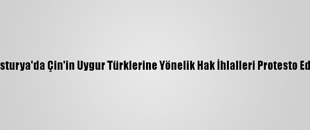 Avusturya'da Çin'in Uygur Türklerine Yönelik Hak İhlalleri Protesto Edildi