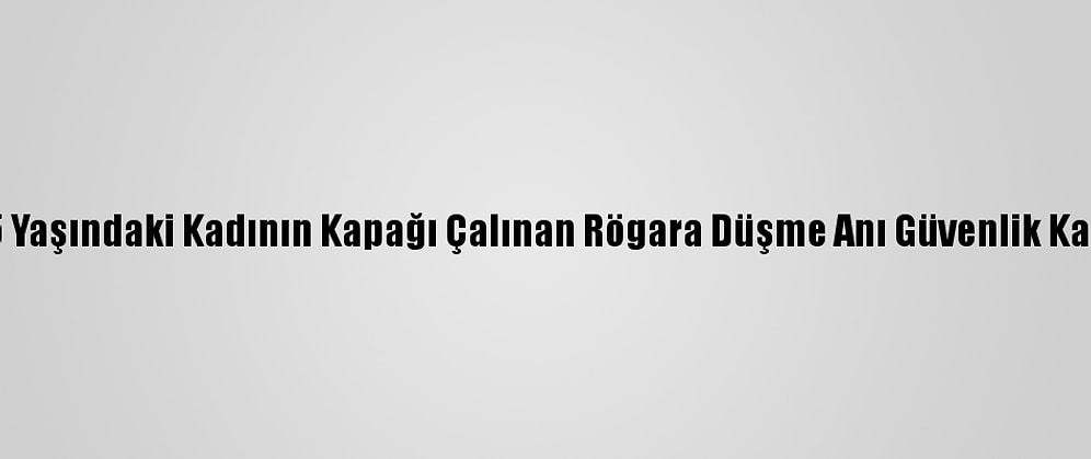 İzmir'de 85 Yaşındaki Kadının Kapağı Çalınan Rögara Düşme Anı Güvenlik Kamerasında