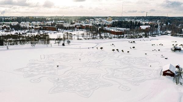 5. Helsinki, Finlandiya'da yoğun kar yağışından sonra...
