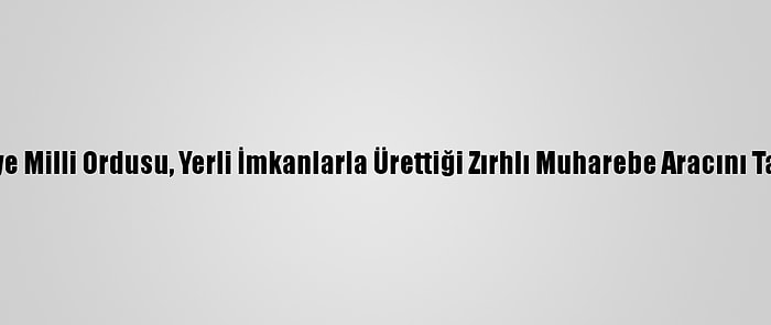 Suriye Milli Ordusu, Yerli İmkanlarla Ürettiği Zırhlı Muharebe Aracını Tanıttı