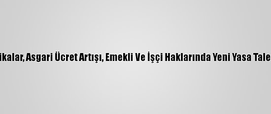 İspanya'da Sendikalar, Asgari Ücret Artışı, Emekli Ve İşçi Haklarında Yeni Yasa Talebiyle Eylem Yaptı