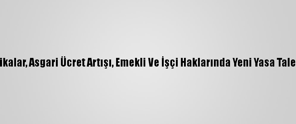 İspanya'da Sendikalar, Asgari Ücret Artışı, Emekli Ve İşçi Haklarında Yeni Yasa Talebiyle Eylem Yaptı