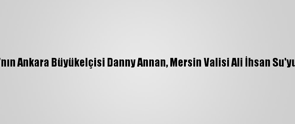 Danimarka'nın Ankara Büyükelçisi Danny Annan, Mersin Valisi Ali İhsan Su'yu Ziyaret Etti