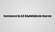 Kastamonu'da 4,5 Büyüklüğünde Deprem