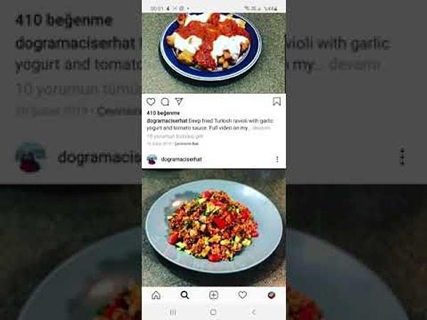 Sosyal medyayı da aktif olarak kullanan isimlerden biri. Ama kendini değil, yaptığı yemekleri paylaşmayı tercih ediyor. E mesleki deformasyon bu olsa gerek! :)