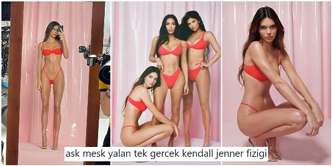 Kendall ve Kylie Jenner'ın Ablaları Kim Kardashian'ın Yeni Seksi Koleksiyonu İçin Verdiği Pozlar Olay Oldu