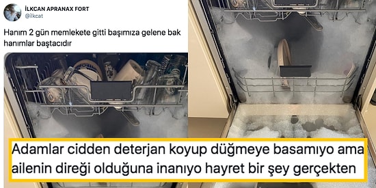 İyi Bari Prizi Bulabilmiş! Doğru Deterjanı Koyup Bulaşık Makinesini Çalıştırmayı Beceremeyen Adam