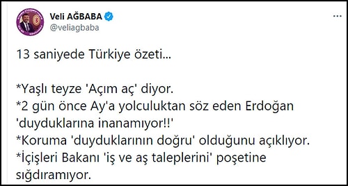 Yaşlı Kadın 'Açım Açım' Diye Seslendi, Cumhurbaşkanı Erdoğan Tepkisiz Kaldı