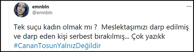 Canan Tosun'un maruz kaldığı şiddete tepki gösterenler, saldırgan işverenin tutuklanmasını istiyor 👇