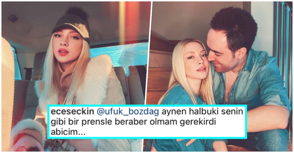 Ece Seçkin Nişanlısı ile Fotoğrafına Yorum Yapan Ayarsız Takipçisine Kapak Gibi Bir Cevap Verdi!