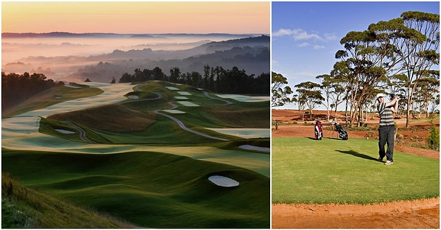 11. Dünyanın en uzun golf sahasında deliler gibi golf oynarlar.