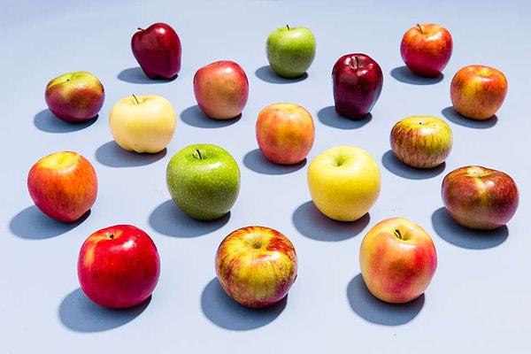 3. Dünya üzerinde o kadar fazla elma çeşidi var ki her gün birini deneseniz tamamını denemeniz 20 yıl sürer.