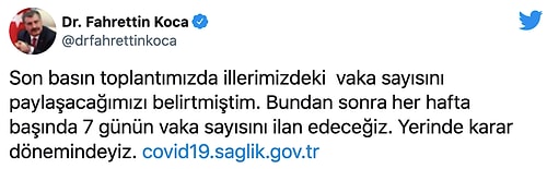 İllere Göre Haftalık Korona Vakası Açıklandı: En Çok Pozitif Trabzon, Rize ve Ordu'da