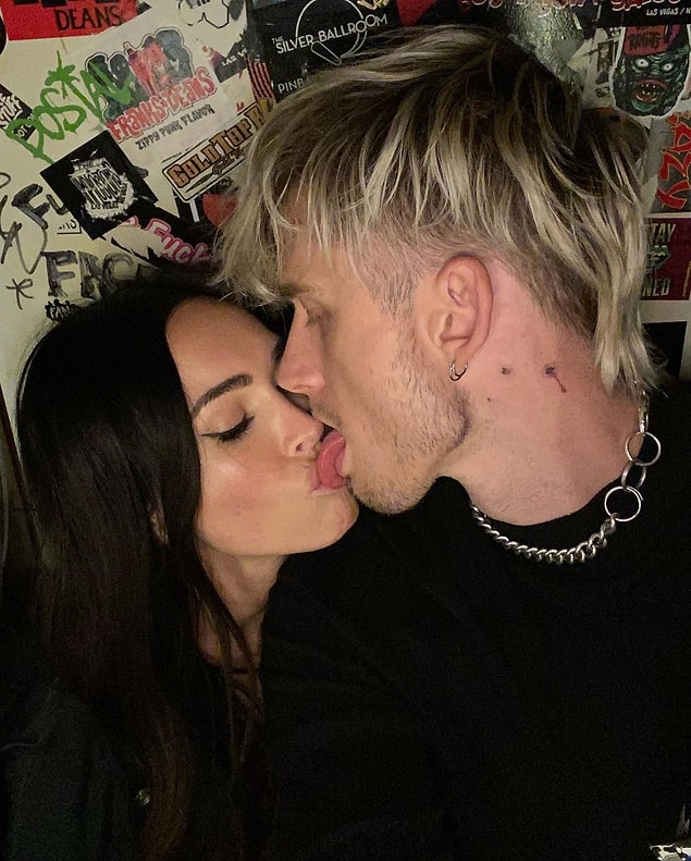 Megan Fox da sevgilisinin Sevgililer Günü'nü ilginç bir fotoğrafla kutladı.