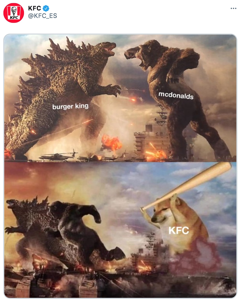 Burger King ve McDonalds'ın Yıllardır Devam Eden Tartışmalarına Bu Kez KFC de Katıldı