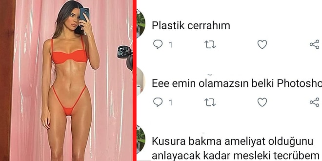 Kendall Jenner'ın Vücuduyla İlgili Birbirlerine Kafa Tutan Estetik Doktoru ve Bir Kullanıcının Diyalogu