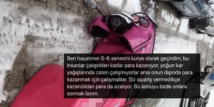 Karlı Havalardaki Kurye Kazalarının Sebebi Sipariş Veren İnsafsızlar mı Kural Tanımayan Kuryeler mi?