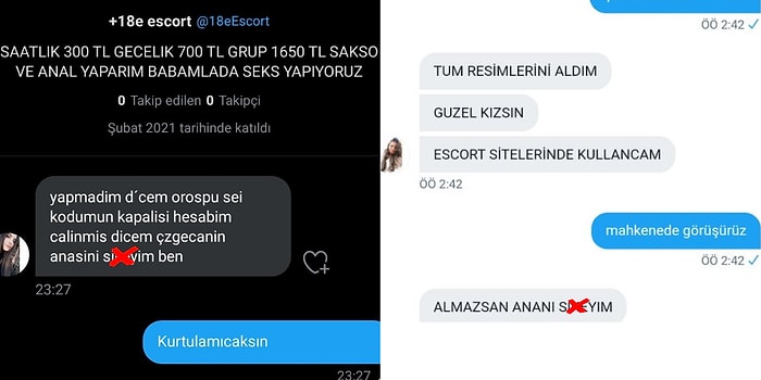 Twitter'daki Kadınların Fotoğraflarını +18 Sitelere Koymakla Tehdit Eden Sapığın Mide Bulandıran Mesajları