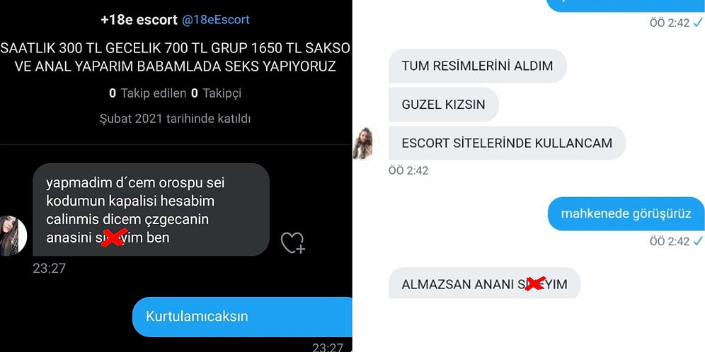 Twitter'daki Kadınların Fotoğraflarını +18 Sitelere Koymakla Tehdit Eden Sapığın Mide Bulandıran Mesajları