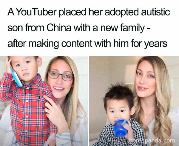 5. Ютуберша отдала своего усыновленного сына из Китая после того, как сняла с ним весь нужный контент на YouTube