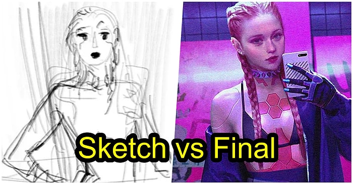 Birbirinden Yetenekli Sanatçıların Eserlerinin İlk ve Son Hallerini Gösterdikleri Yeni Akım: 'Eskiz vs Final'