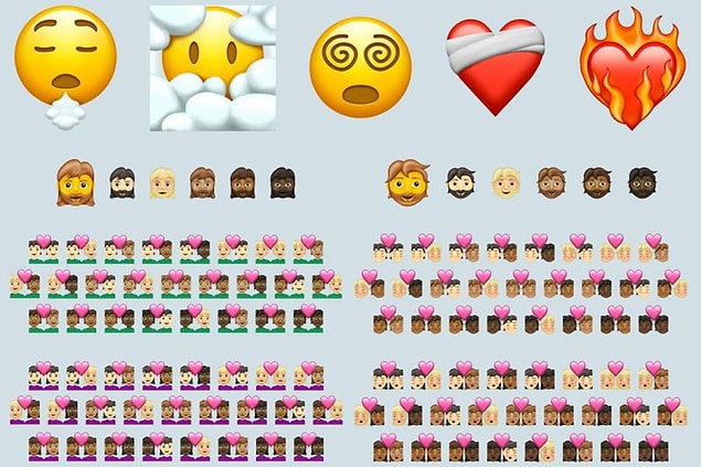 Bütün bu emojiler Unicode Consortium tarafından Eylül ayında onaylandı.