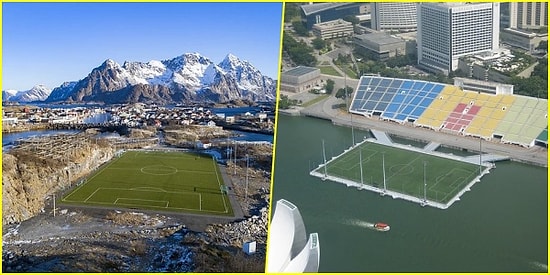 Bir Sefer de Olsa Futbol Oynamak İçin Can Atacağınız Dünyanın En Enteresan 23 Futbol Sahası