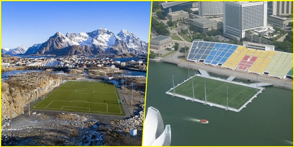 Bir Sefer de Olsa Futbol Oynamak İçin Can Atacağınız Dünyanın En Enteresan 23 Futbol Sahası