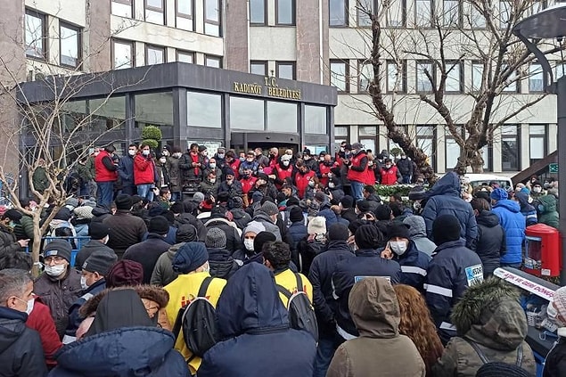 DİSK Genel İş Sendikası İstanbul Anadolu 1 No’lu Şube Başkanı Ahmet Arıkan da bu açıklamayı yaptı. 👇