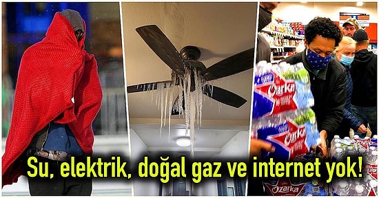 Teksas'ta Yaşanan Dondurucu Soğuğun Ardından Ortaya Birbirinden Enteresan Görüntüler Çıktı