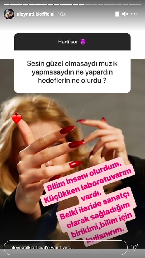 Instagram'dan Soru-Cevap Yapan Aleyna Tilki, Ölüm Hakkında Düşündükleriyle Herkesi Afallattı