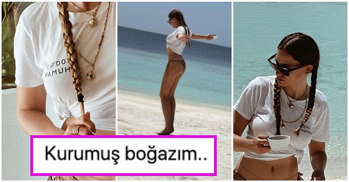 Kendall Halt Etmiş! Maldivlerde Tatilde Olan Serenay Sarıkaya Bikinili Pozlarıyla Canınızı Bi Miktar Sıkabilir