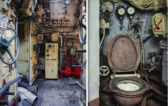 Уникальные снимки советской подводной лодки времен холодной войны, на борту которой теснились 80 человек