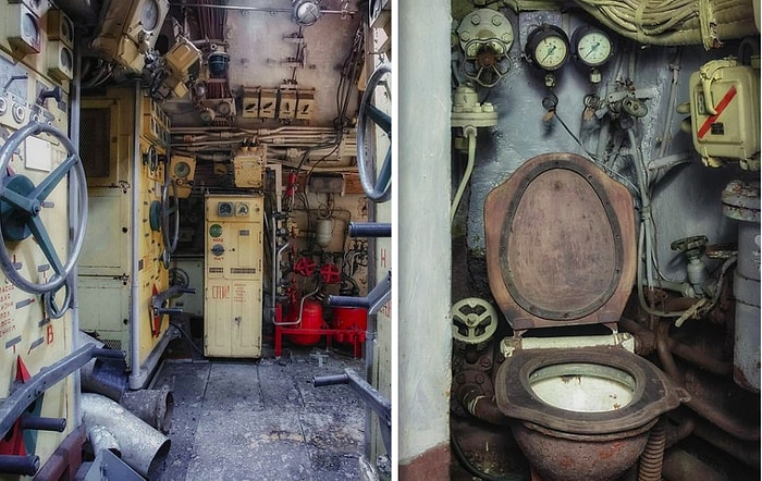 Уникальные снимки советской подводной лодки времен холодной войны, на борту которой теснились 80 человек
