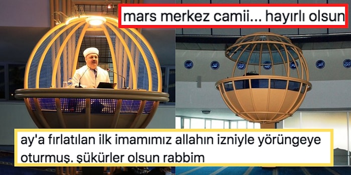 Işıklar Saçan Lüks Minberdeki İmamın Gündem Olan Fotoğrafına Yorum Yaparak Güldüren Kişiler