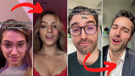 Gözlüklü İnek Görüntüleri ile Seksi Görüntülerini Paylaşan TikTok Kadın ve Erkeklerinden Efsane Akım