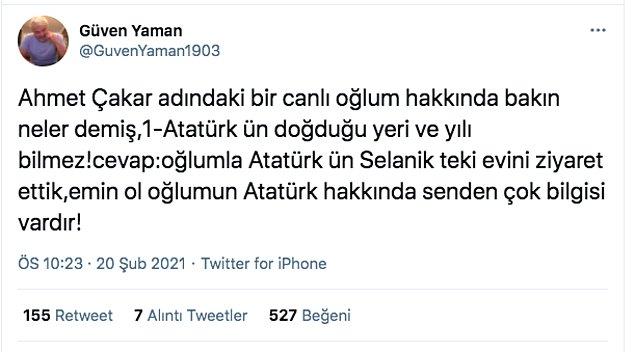 Ahmet Çakar'ın bu ağır sözlerine Can Yaman'ın babası Güven Yaman Twitter üzerinden cevap verdi: