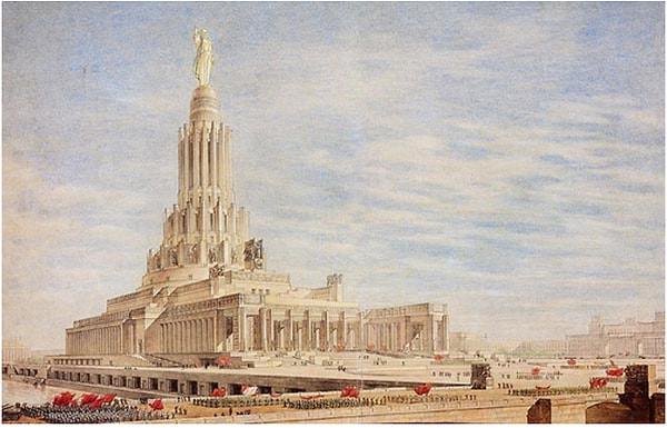 2. Дворец Советов вместо Храма Христа Спасителя.