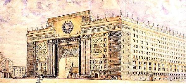 9. Народный комиссариат обороны на Арбатской площади.