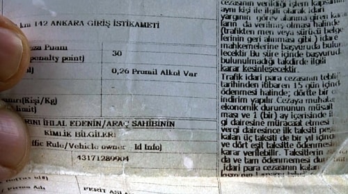 Dezenfektan Kullanan Sürücüde 0,26 Promil Alkol Çıktı: Ceza Kesildi, Ehliyetine El Konuldu