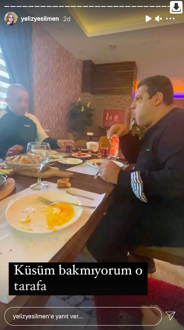 Sabah olmuş, kahvaltıda da hala küsler anlaşılan...