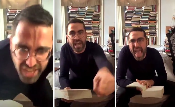 Ezra Pound'un Kantolar Kitabı, Çevirmeni Tarafından Canlı Yayında Okunurken Ortaya Çıkan İlginç Görüntüler